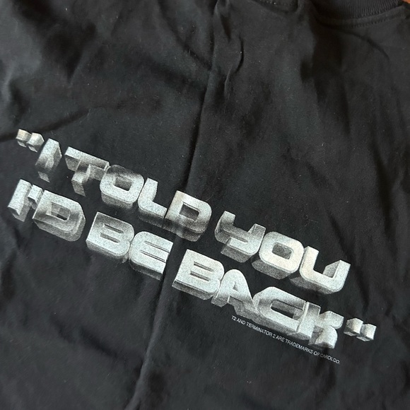 Vintage Terminator , I told you I’d be back Tee ; T2 amazing fresh graphic Large - Picture 6 of 6